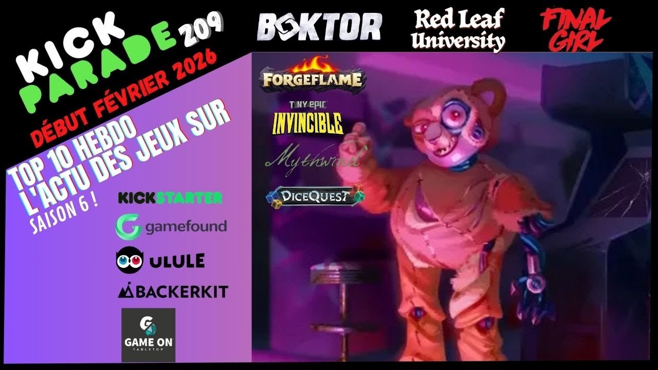 L'actu hebdo des jeux sur Kickstarter, Gamefound, Ulule...#209