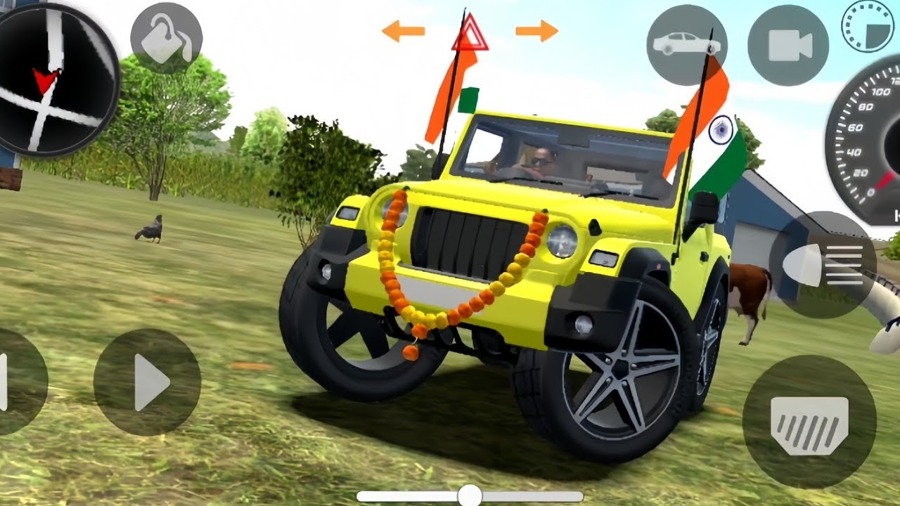 Modified Mahindra Thar😈 Games:Indian yellow Thar (Gadi Wala Games) Car Game Android Game - #2025 