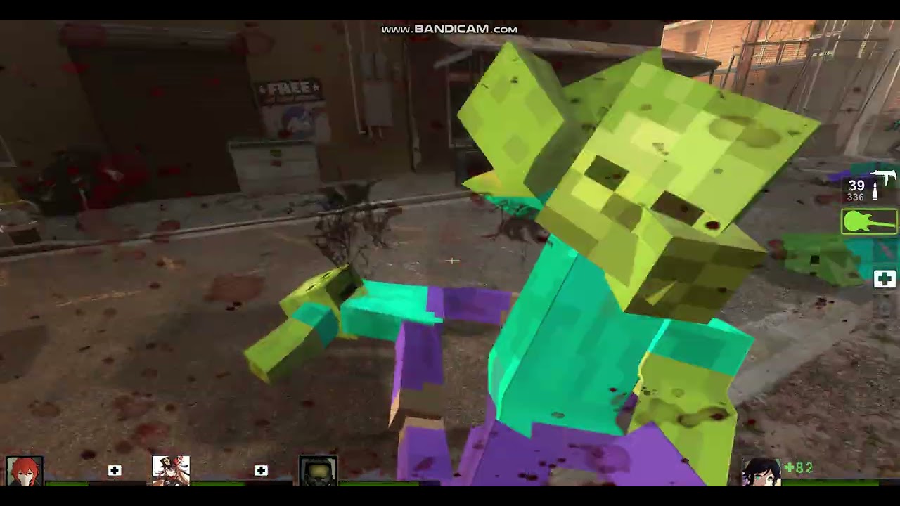 Left 4 dead Con los esquizos