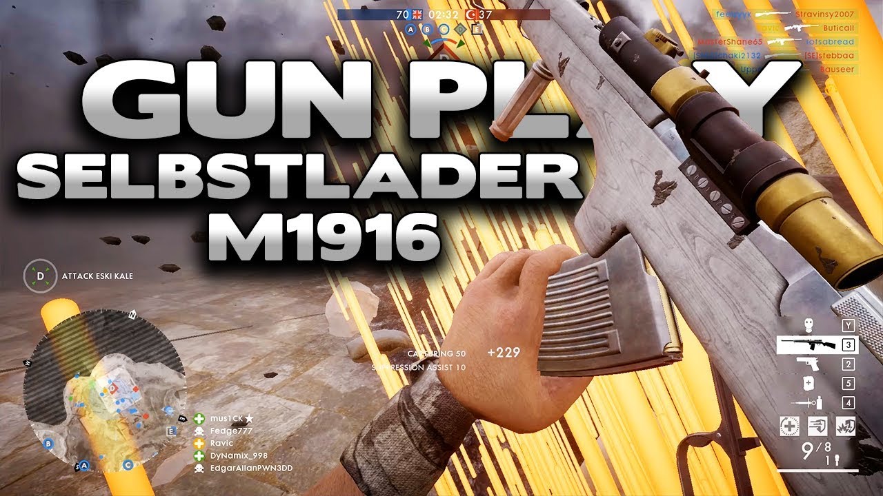 Battlefield 1 Gun Play : Selbstlader M1916 Marksman