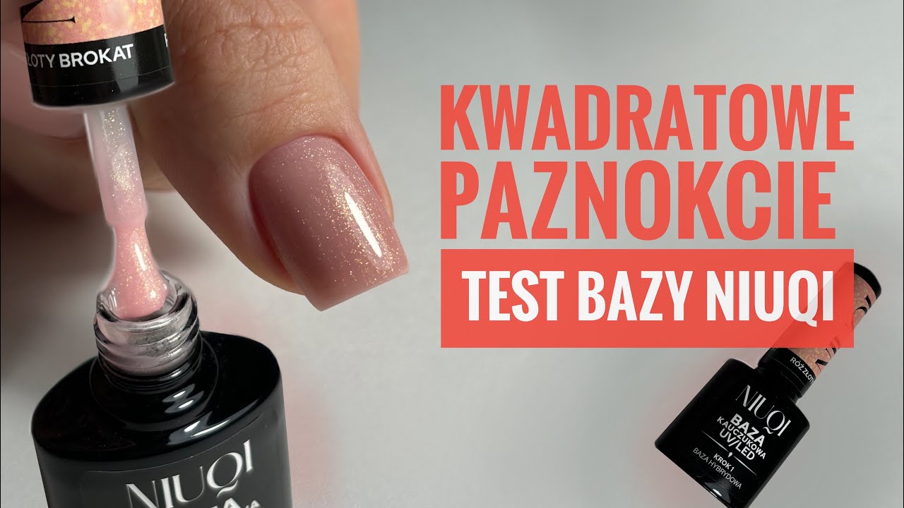 Zmiana kształtu paznokci. Budowa paznokci. Testowanie bazy z biedronki NIUQI