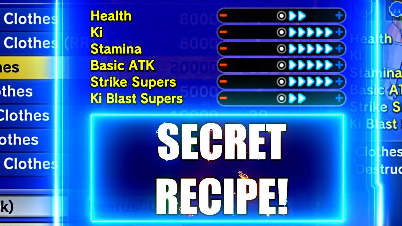 SECRET 6 STAR QQ BANG RECIPE TUTORIAL IN DRAGON BALL XENOVERSE 2