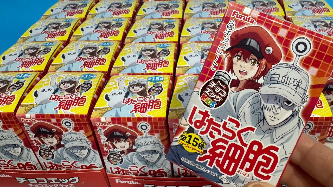 はたらく細胞　チョコエッグ　30個開封！