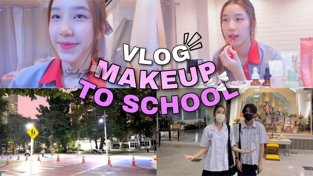 School Vlog l แต่งหน้าไปโรงเรียนและชุดนักเรียนของมิ้งค์ | Mink Mink
