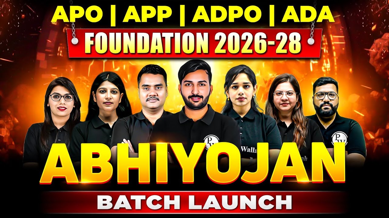 APO/APP/ADPO Foundation 2026-28 Batch Launch 🔥| ABHIYOJAN BATCH | Judiciary By PW