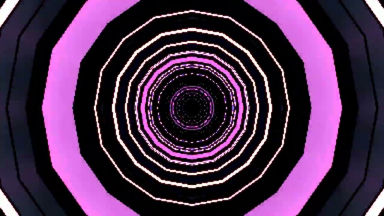 10 hours Pink Purple Neon Tunnel Screensaver 4K UHD 60fps VJ Loop