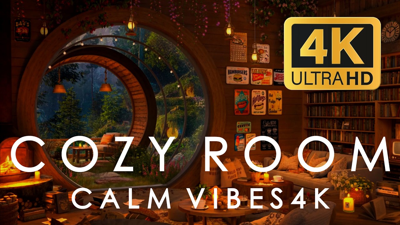 Cozy Room Ambience 4K 🌙 Calm Vibes for Relaxing, Studying & Sleeping