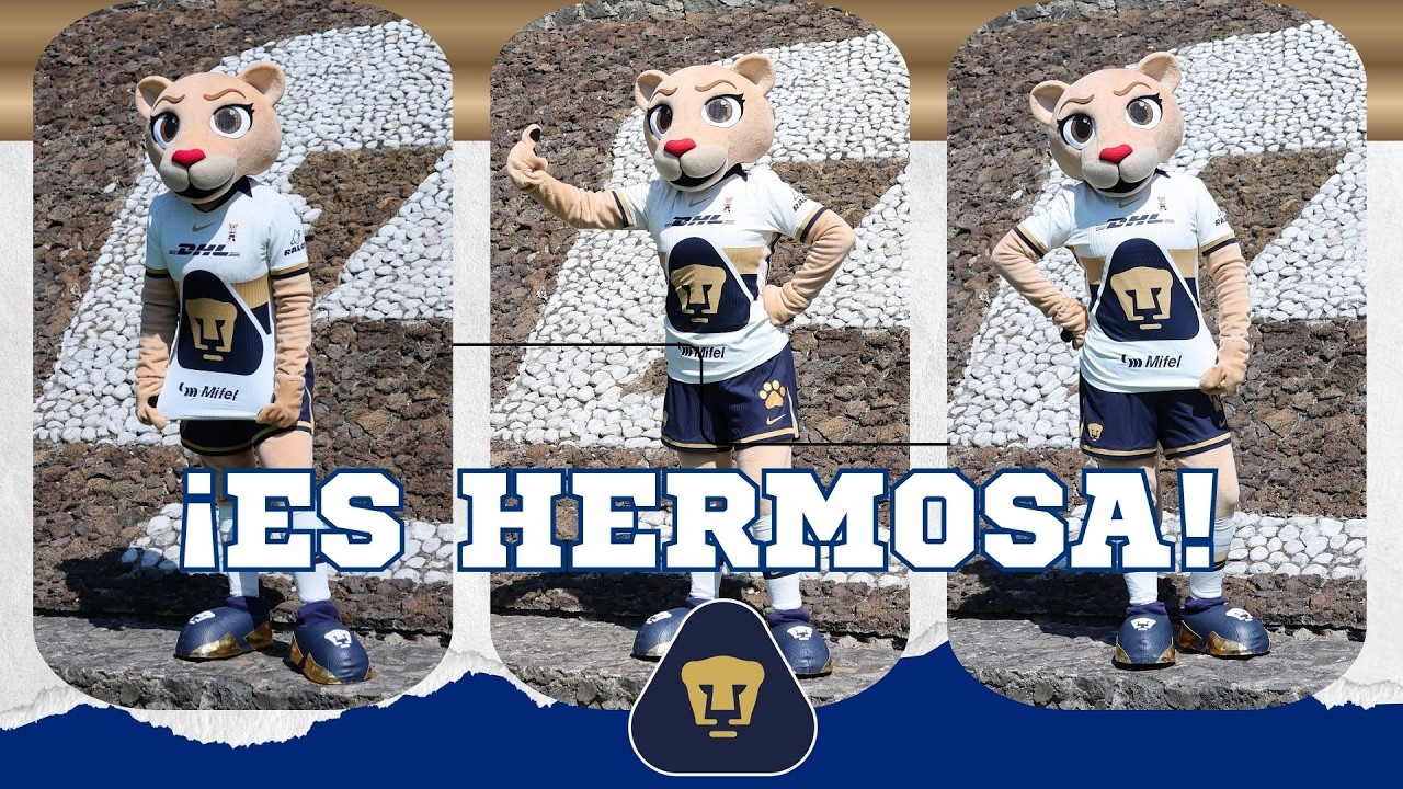 Pumas Femenil presentó a Goya, su nueva mascota oficial