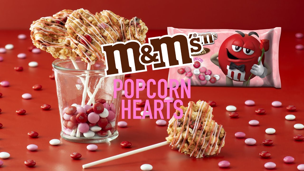 M&M'S Popcorn Hearts