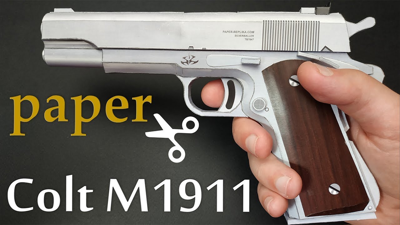 Оружие Из Бумаги Своими Руками. HITMAN Colt M1911