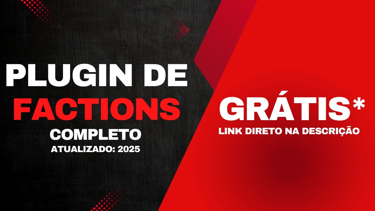 Plugin de Factions atualizado - Gratis* completo! [Download Descrição]