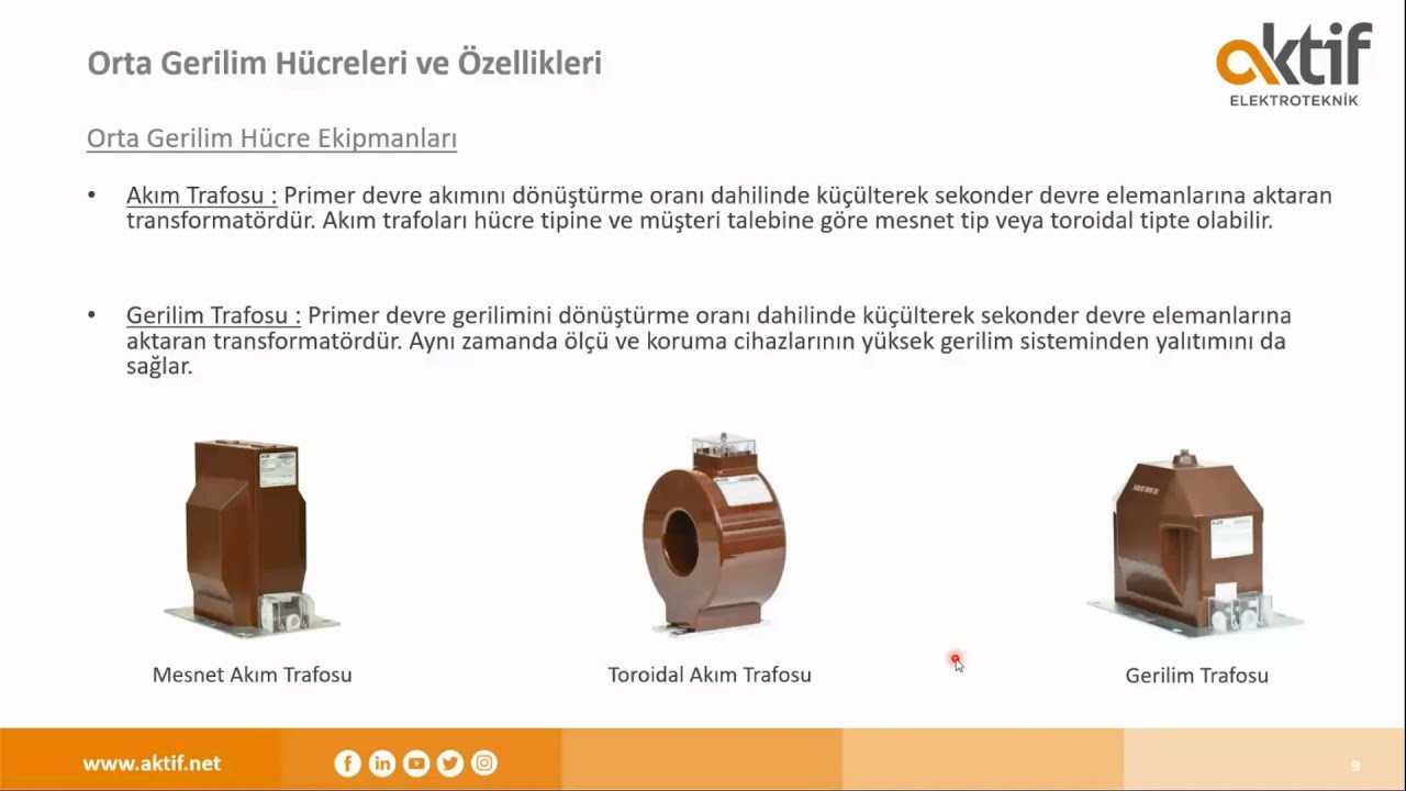 Webinar | Orta Gerilim Hücreler Ve Kullanım Alanları
