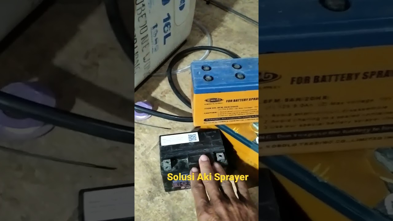 Solusi Aki Sprayer #sprayer #tani #semprotan
