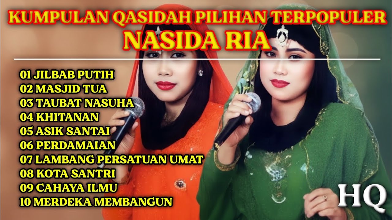 10 QASIDAH PILIHAN TERPOPULER | NASIDA RIA  (HQ)