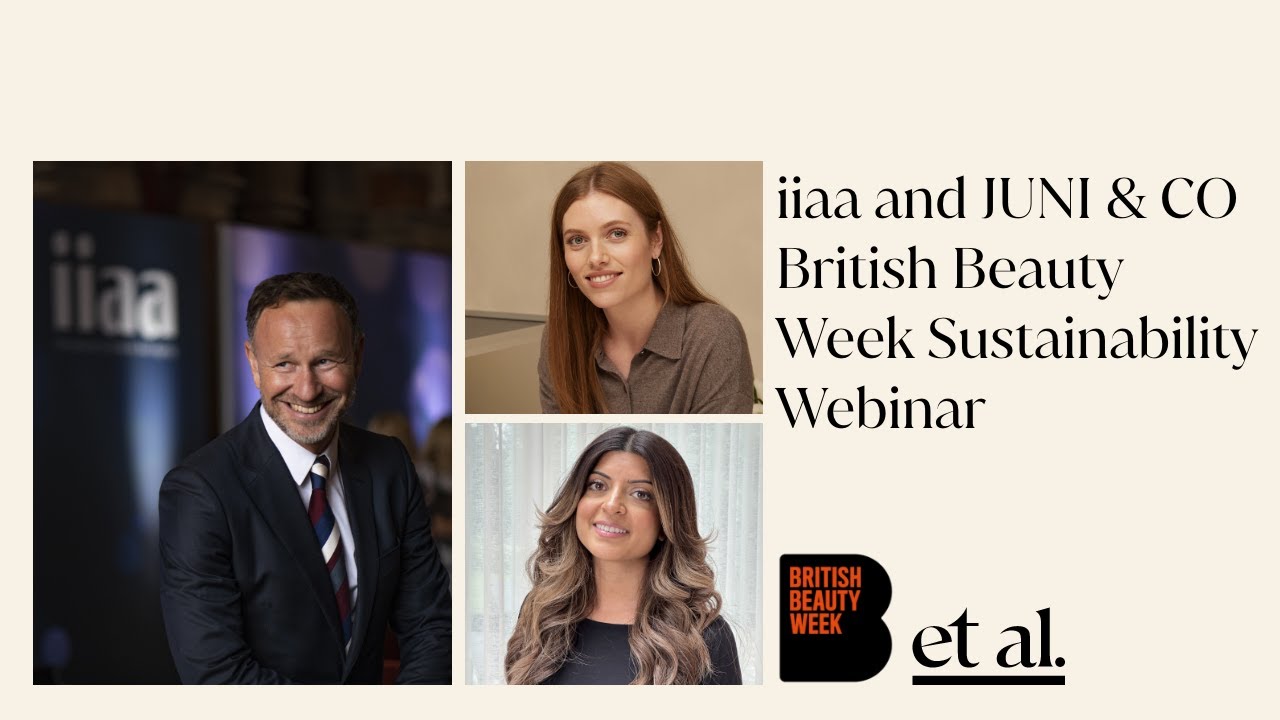 iiaa British Beauty Week Sustainability Webinar