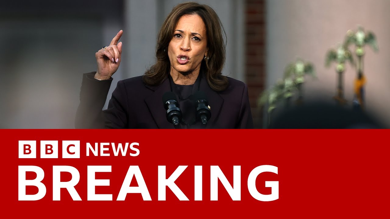 Kamala Harris delivers concession speech after Donald Trump&rsquo;s US election win | BBC News