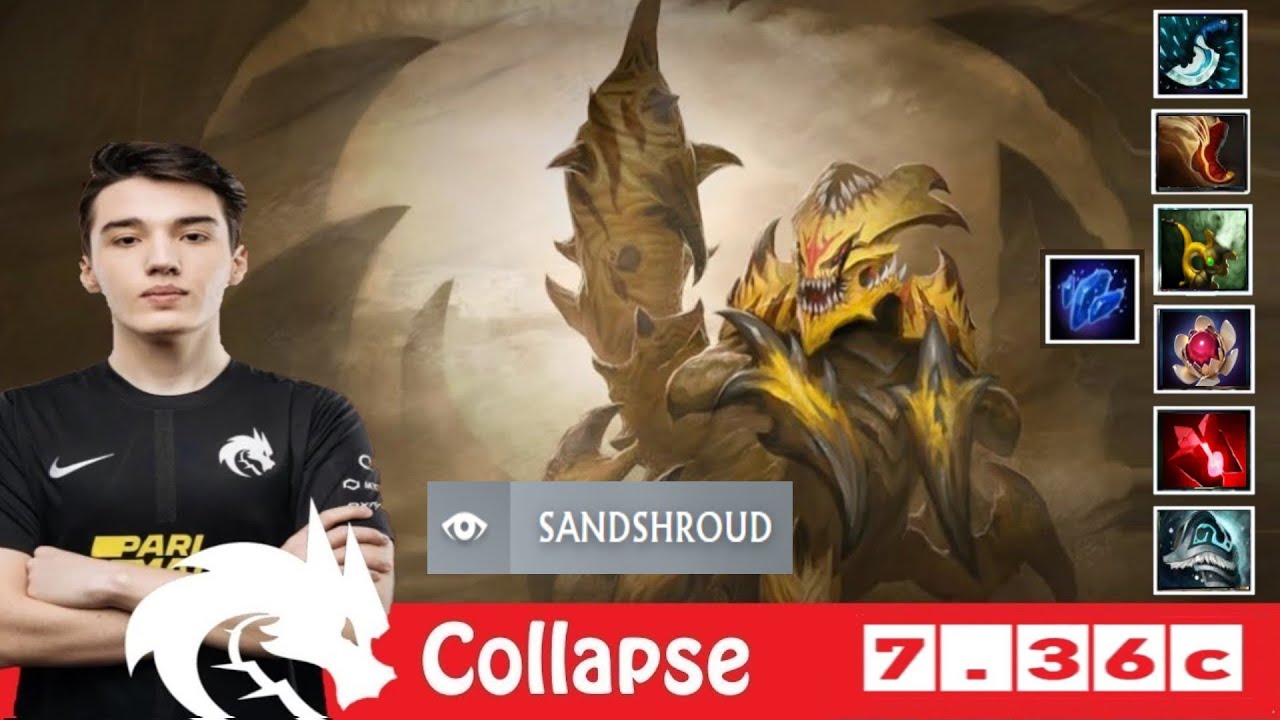[DOTA 2] TSpirit.Collapse the SAND KING [OFFLANE] [7.36c]