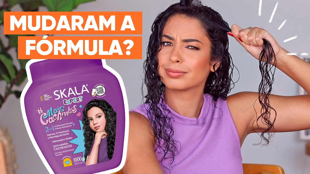 TESTEI O CREME DE POTÃO SKALA  MAIS CACHINHOS | JULIANA LOUISE