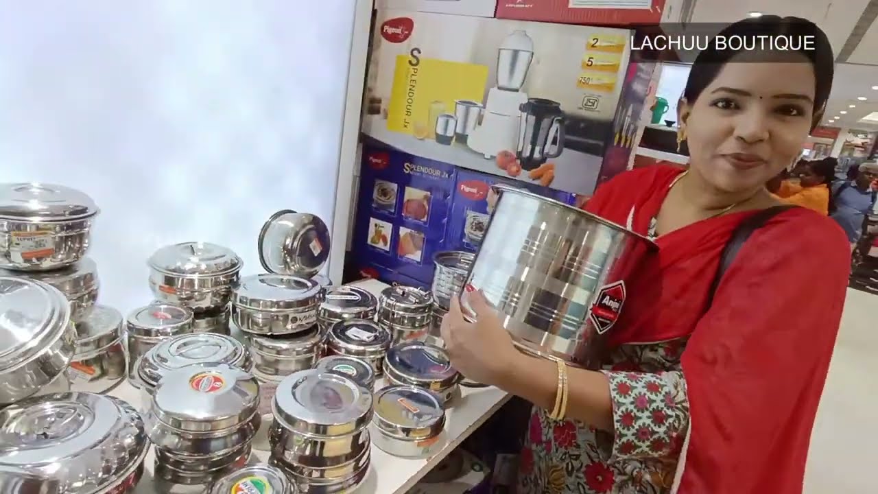 Rs.80 Onwards Padi Saravana Stores Stainless Steel Vessels Containers | Kitchen Items