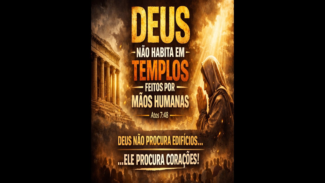 Momento de Reflexão,Tema:“Deus não habita em templos feitos por mãos humanas”