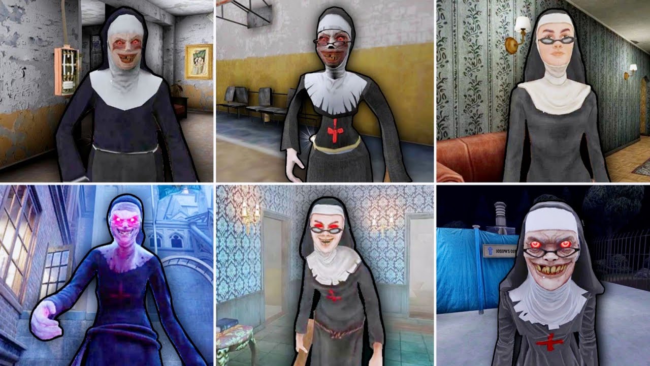 The Nun Vs Evil Nun 2 Vs Evil Nun & The Broken Mask Vs Ice Scream 8 All Evil Nun Chase Music Part 2
