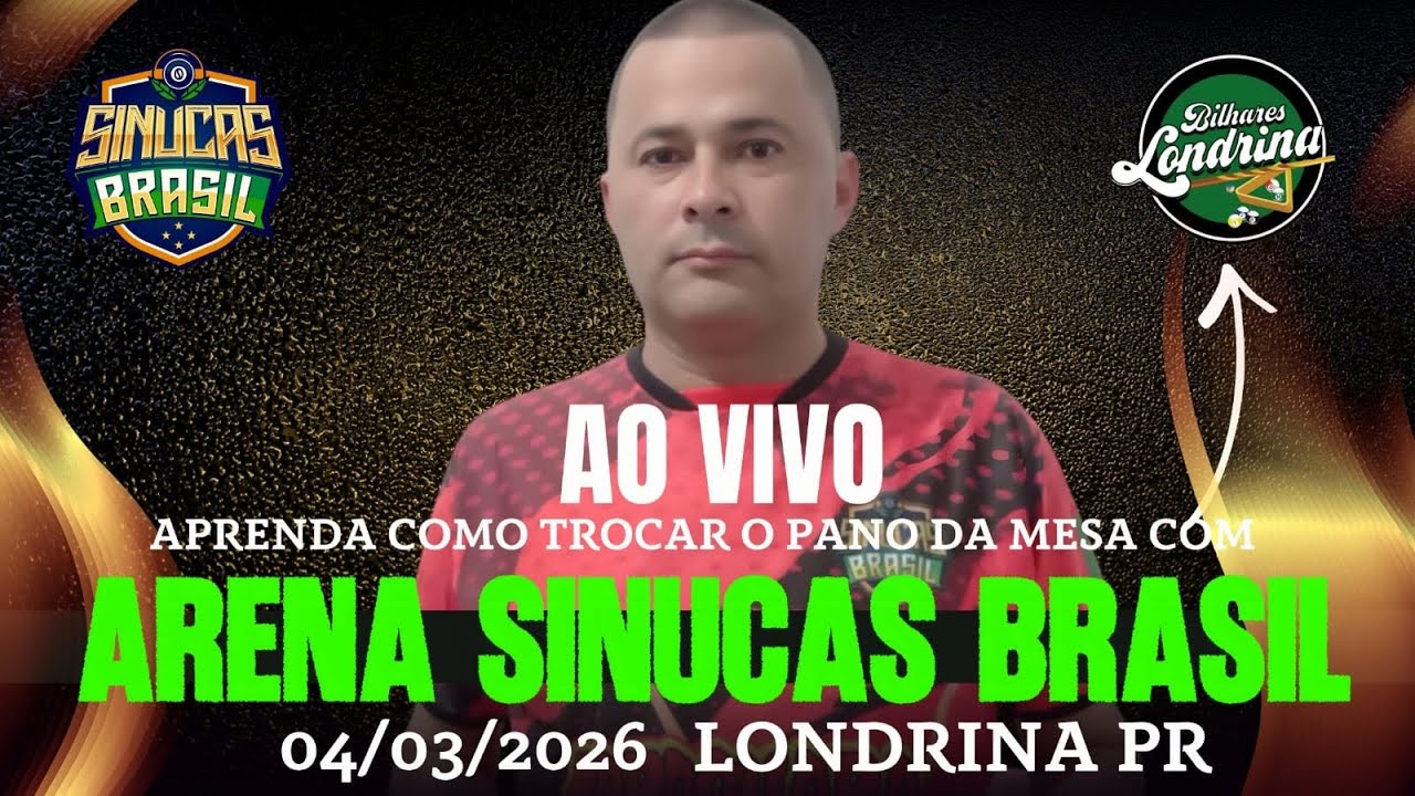 AO VIVO 04/03 APRENDA COMO TROCA O PANO DA SUA MESA DE SINUCA COM BILHARES  LONDRINA PR#LIVE