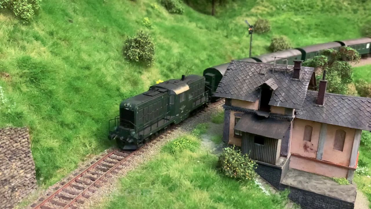 Diesel im Gesäuse - ÖBB Roco Lima Loks auf der Spur H0 Modelleisenbahn-Anlage von Gottfried Reither