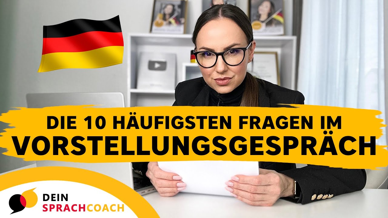 VORSTELLUNGSGESPRÄCH: die 10 häufigsten Fragen mit Antworten (Arbeiten in Deutschland | Traumjob)