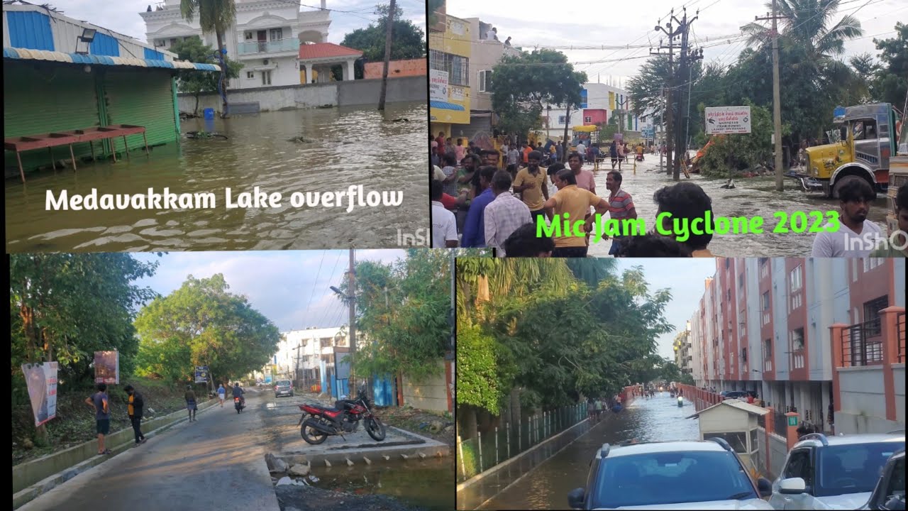 Medavakkam Lake overflows/Michaung Cyclone2023/Chennai vadakkupattu Lake/Chennai Rain Disaster/flood