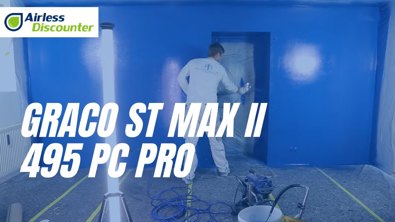 Indoor spraying with Graco ST MAX II 495 PC Pro
