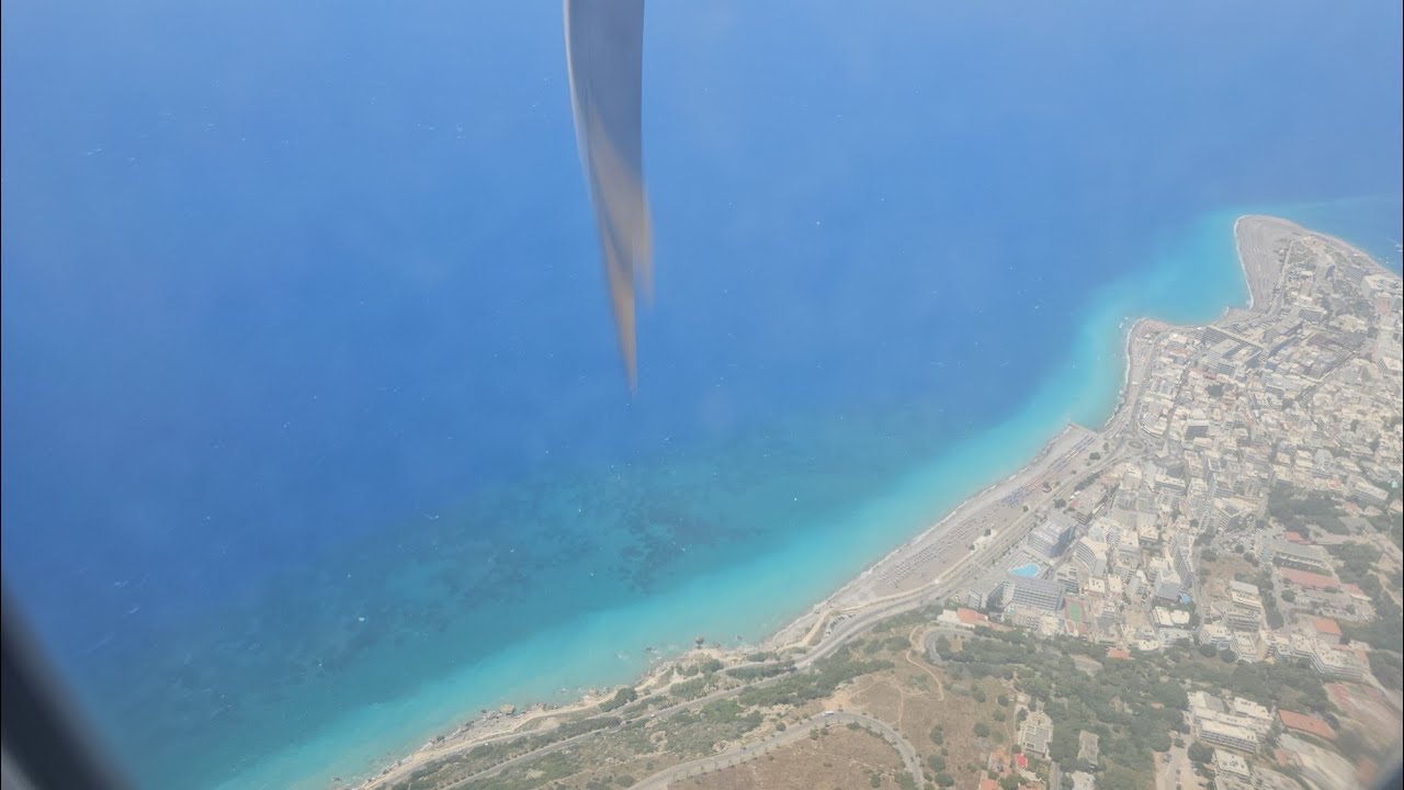 Olympic Air ATR 42-600  Landing in Rhodes