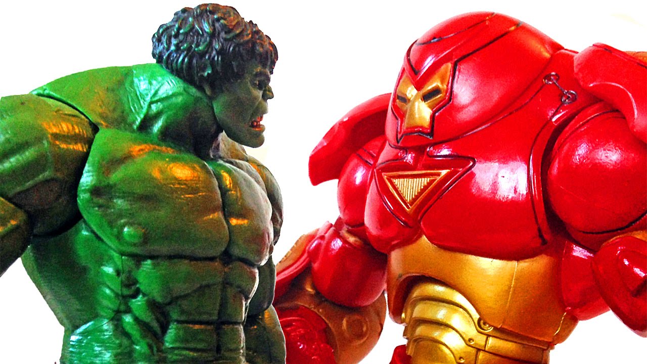 Marvel Legends HULK vs HULK BUSTER IRON MAN Action Figure Comparison