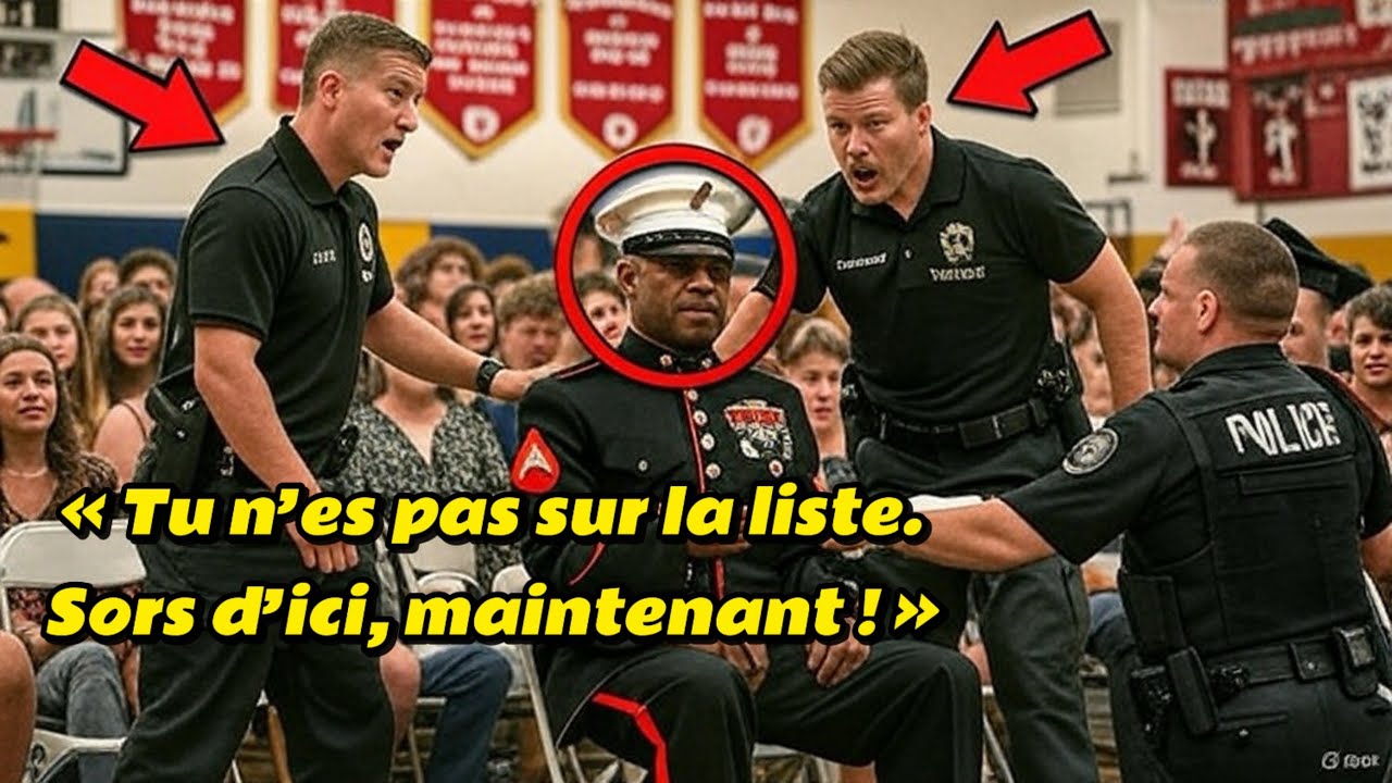 DEUX GARDES ONT DEMANDÉ À UN MARINE NOIR DE QUITTER LA SALLE DE REMISE DES DIPLÔMES DE SON FILS… 💔