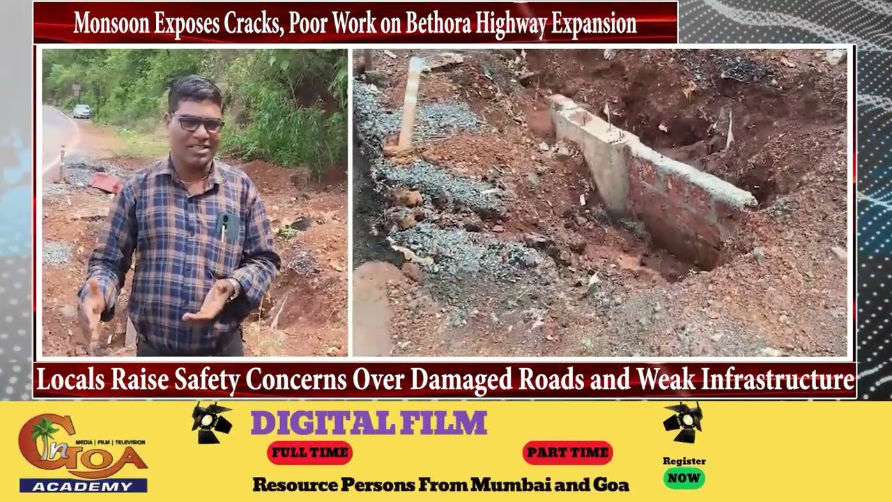 Monsoon Exposes Cracks, Poor Work on Bethora Highway Expansion