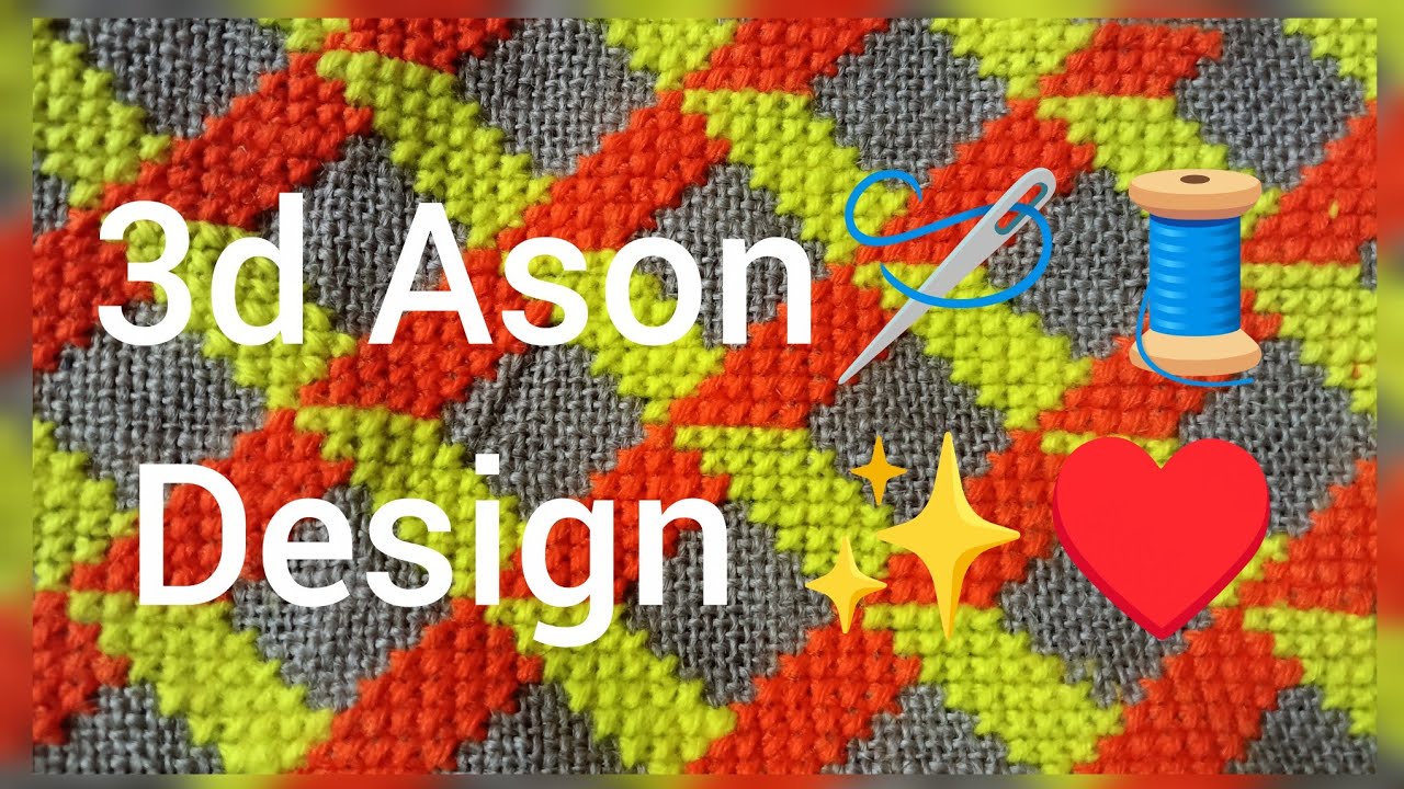 🧵🪡Easy School Project। Hand Craft | 3D Ason Design Live | Day 8।🧵🪡