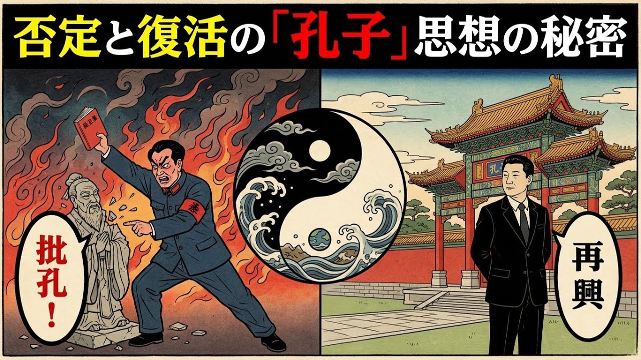なぜ中国共産党は孔子を一度否定し、そして復活させたのか？超大国を支配する思想の秘密。| おやすみ世界史