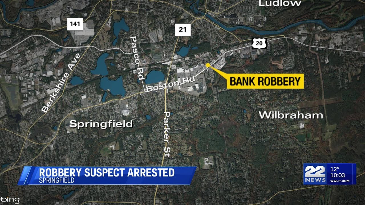 Wilbraham suspect arrested after handing note to teller, robbing Springfield bank
