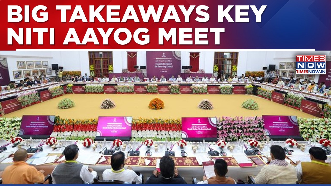 PM Modi Chairs Key NITI Aayog Meet: CM Vijay, DK Shivakumar Among Attendees | Watch Key Takeaways