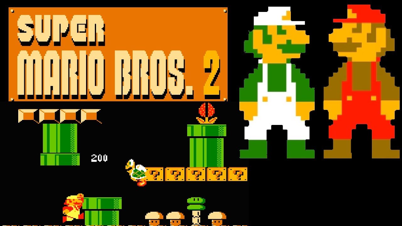 Super Mario Bros. 2 (Famicom Disk System, 1986) — Mario Warpless & Luigi Session 🍄🏰🐢