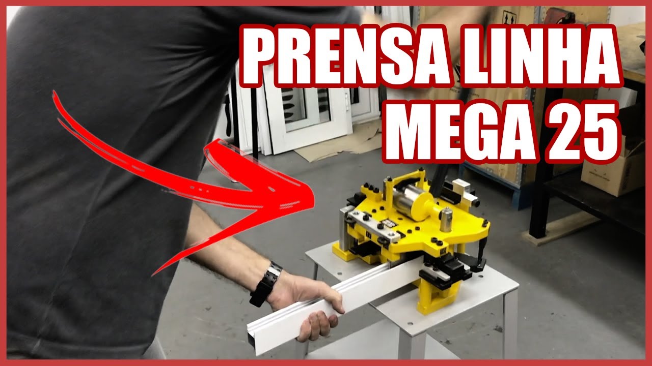 Máquina para fazer janelas e portas de correr da Linha Mega 25