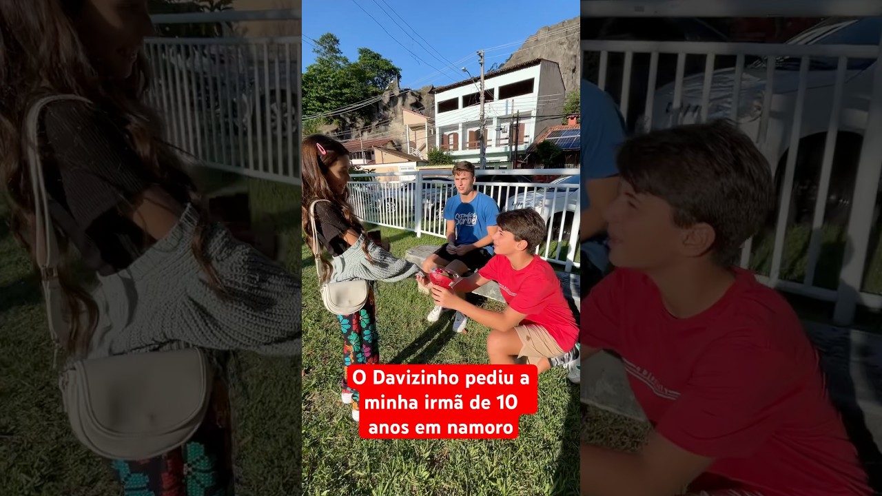 MINHA IRM&Atilde; DE 10 ANOS EST&Aacute; NAMORANDO &bull; irm&atilde;os Scribel &bull;