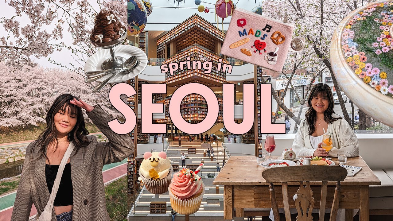 Five days in Seoul 🌸 cherry blossom season, café hopping, day trip to Suwon