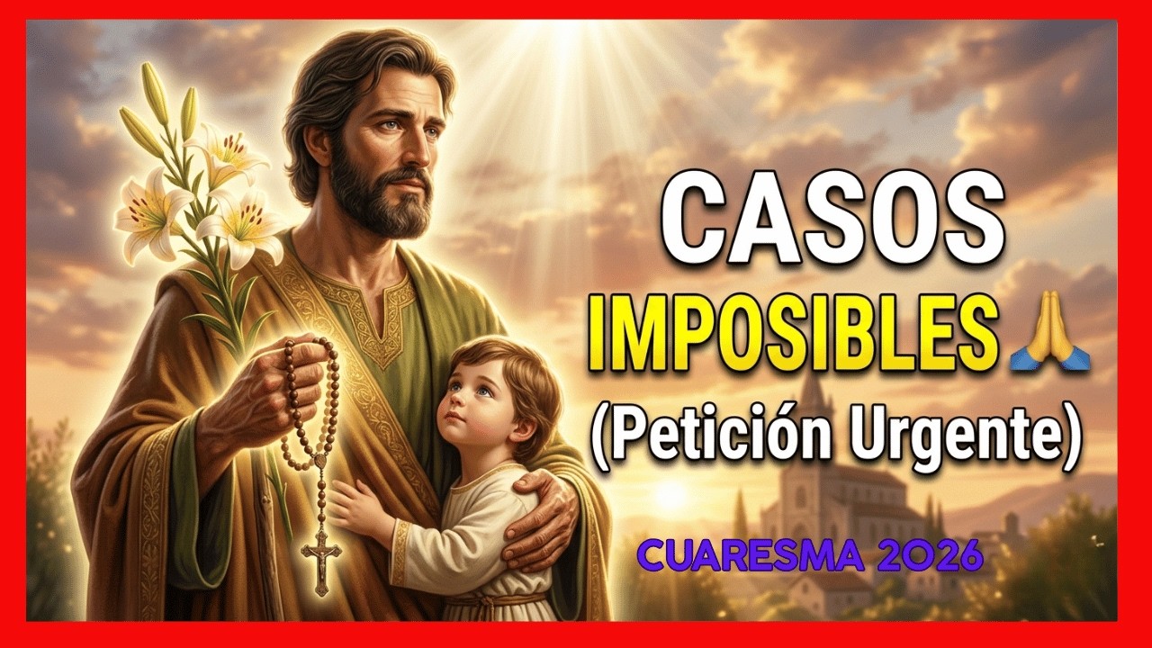 EL ROSARIO MÁS PODEROSO A SAN JOSÉ 🙏 Jueves 19 de Marzo: Peticiones Imposibles