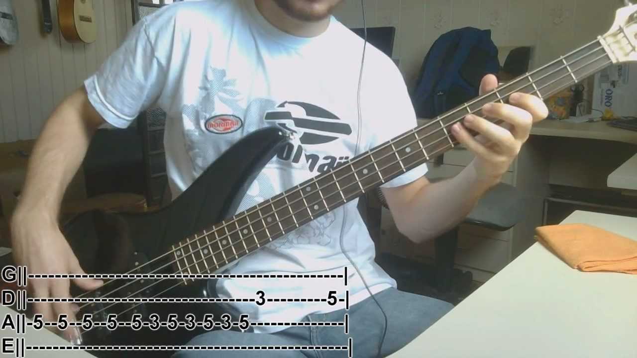 WOLFMOTHER - Joker and the Thief (Bass Cover WITH Tabs)