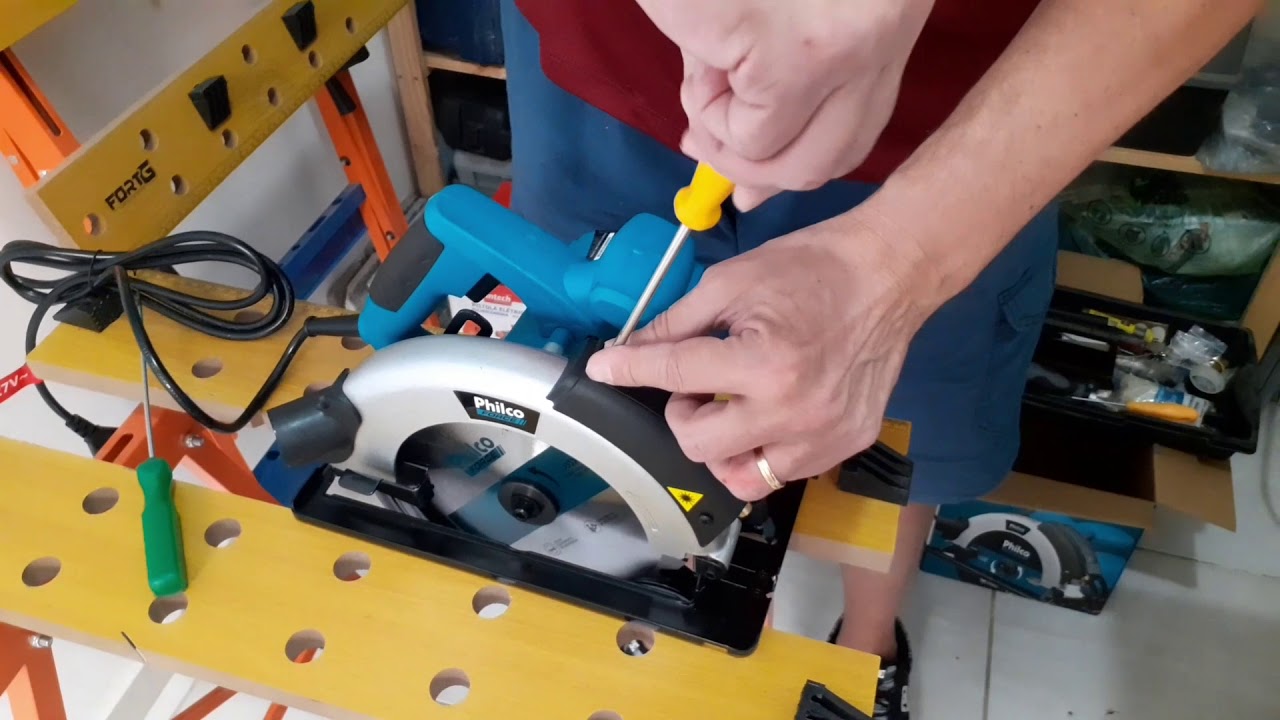 Serra Circular Philco Force PSC01 1500W unboxing