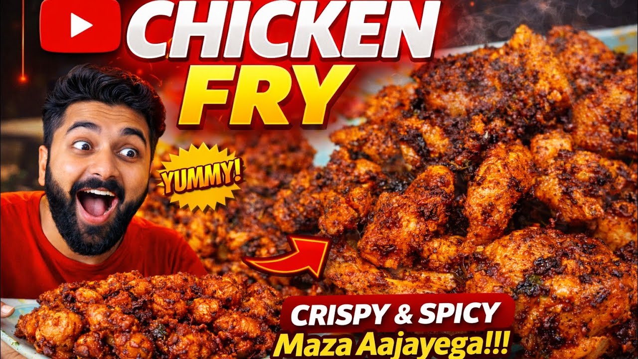 Crispy Chicken Fry Recipe | Street Style Spicy Chicken Fry | Easy Chicken Fry at Home #chickenfry