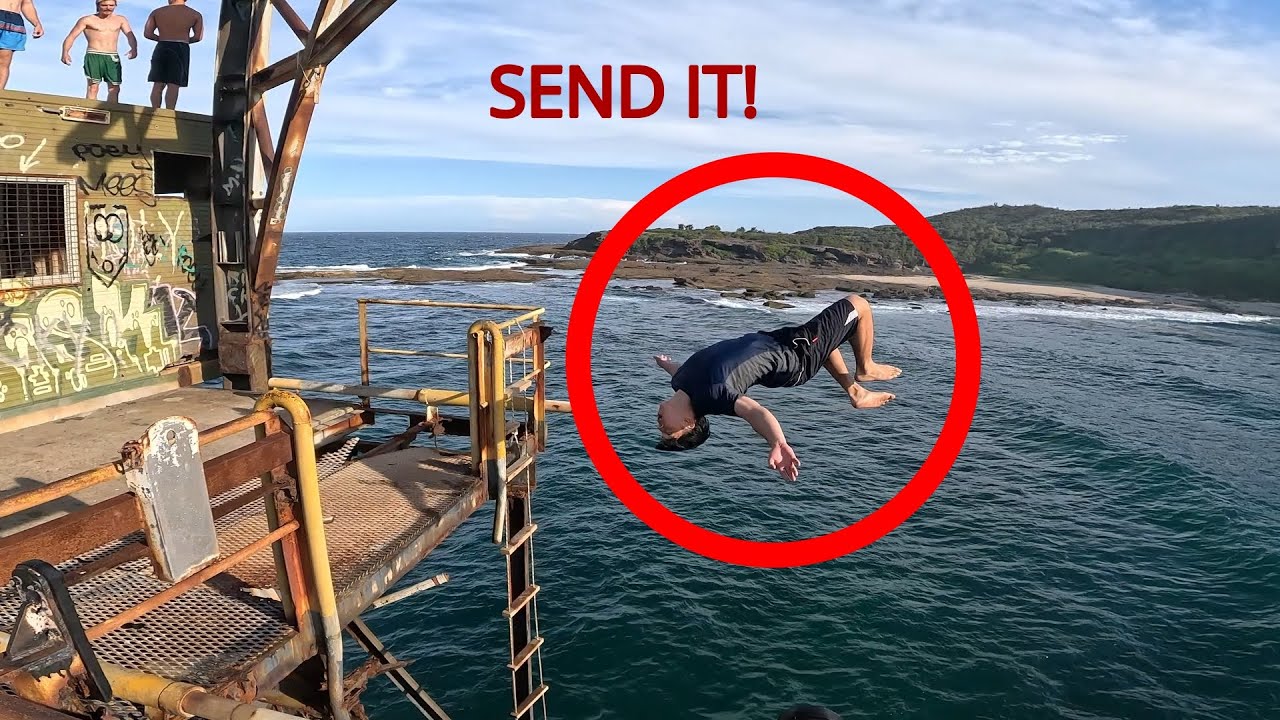 Jumping off Australia's tallest abandoned pier