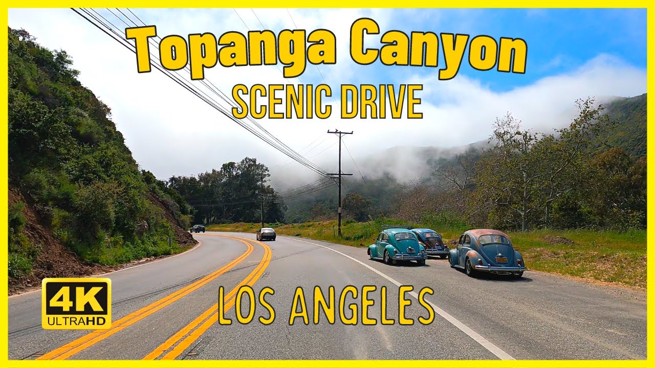 Driving Entire Topanga Canyon - Malibu to PCH - Scenic Drive | Los Angeles, California USA 4K [UHD]