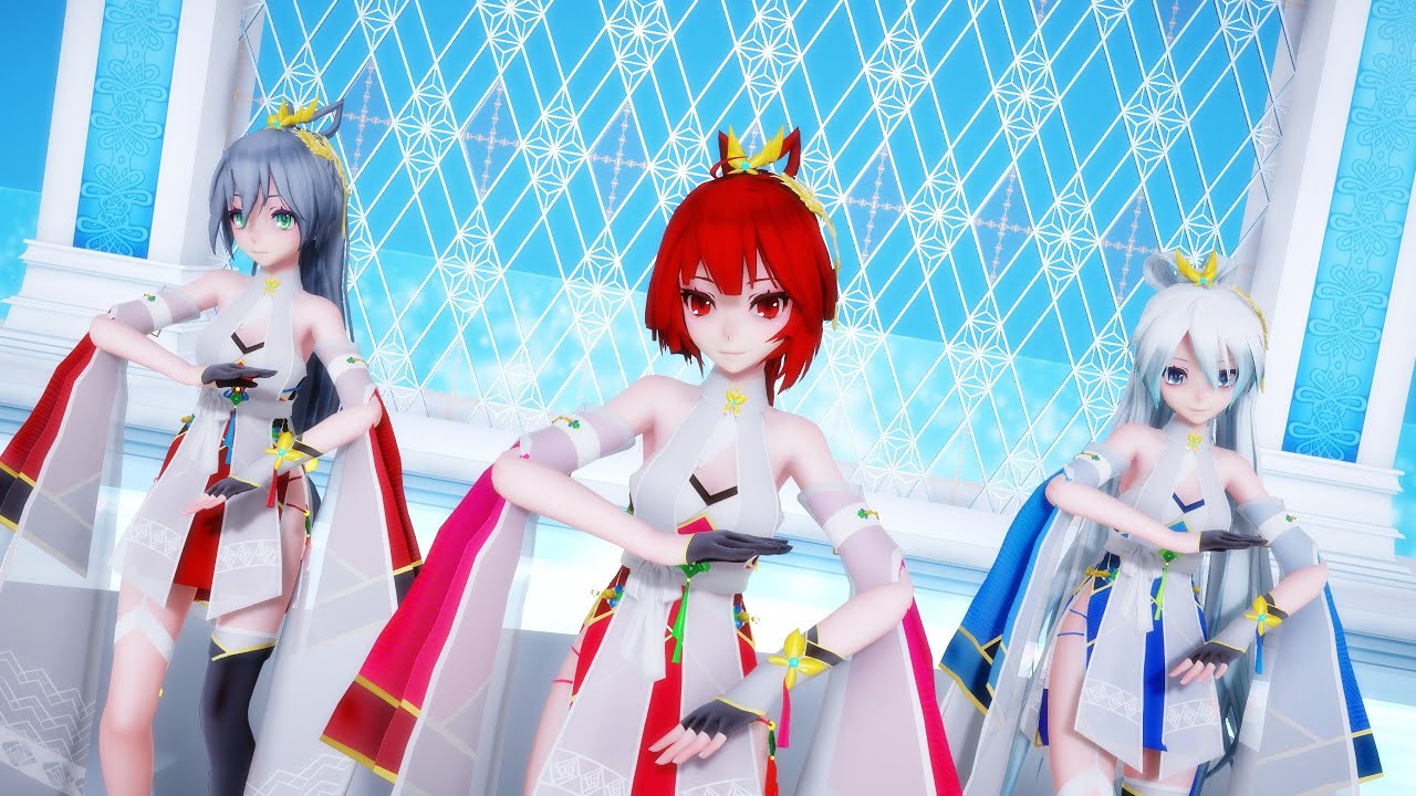 【MMD】神谕法则（东方栀子、洛天依、言和）
