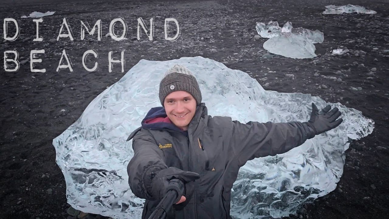 First Time At Diamond Beach! - American In Iceland Pt4
